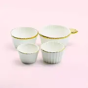 Grace Teaware 4-Piece Ceramic Measuring Cup Set