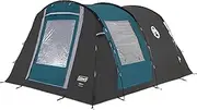 [Coleman] Cook 4 Family Tent | 4 Man Tunnel Tent with Separate Living and Sleeping Area | Easy to Pitch | 4 Person Camping Tent | 3000mm Waterproof | with Sewn-in Groundsheet