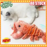 USB Charging Floppy Lobster Dog Toys Throbbing Pet Interactive Toys Dogs Cats AU