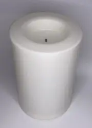 PartyLite Light Illusions Outdoor LED Candle Cream 6"x9" P5D/LDR6910