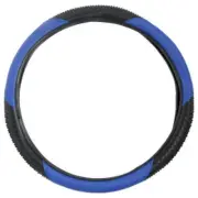 Massage Grip Sporty Two Tone Leather Steering Wheel Cover Standard Fit 14.5-15.5 (for: Honda Civic)