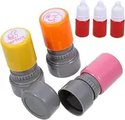 Parliky Homework Essential Award Stamper 3 Pack Praise Stamps Fun Boys and Girls Teacher Supplies Attractive Classroom Decorative Stamps