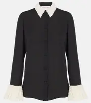 [Valentino] Valentino Silk georgette blouse AU 16 black