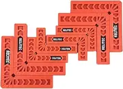 Relitec Positioning Squares, Woodworking Tool, 90 Degree Corner Clamp, Carpentry Squares, Carpenter Tool for Picture Frames, Boxes, Cabinets or Drawers, L-type right angle ruler, Set of 8（3" 4"）
