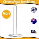 Chrome Free Standing Kitchen Roll Paper Towel Holder Stand Good Stainless Steel
