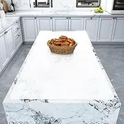 Warome Silicone Mat,47"x 23" Silicone Mats for Kitchen Counter, Waterproof Heat Resistant Mat, Extra Large Countertop Protector, Nonstick Baking Mat,Shipped No Creases- White Translucent