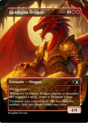 Goldspan Dragon - High Quality Altered Art Custom Cards