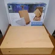 Merced Table Top Sketchbox Easel Art Alternatives AA13505 Beechwood Open Box