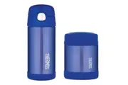 THERMOS FUNTAINER 355ml DRINK BOTTLE + 290ml FOOD JAR - BLUE OR PINK