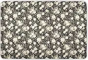 White Rose Black Extra Large Resuable Training Pee Pads for Kids Soft Absorbent Bed Wetting Sheet Breathable Travel Mattress for Kids Adults Pets 52" L x 34" W