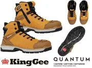 KING GEE - QUANTUM LIGHTWEIGHT COMPOSITE TOE CAP SAFETY BOOT - WHEAT- K27115