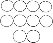 HUVNEXA 10pcs Piston Ring Kit, for Trimmer Brush Cutter 35mm X 1.2mm Chainsaw Replacement Spare Parts Car Piston Ring Set
