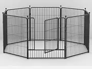 Dog Pen Dog Playpen 8 Panels Dog Fence Indoor Outdoor Playpens Exercise Pen for Dogs Pets Puppy Pen Dog Fence 80cm