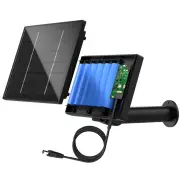 Portable Solar Power Bank D4 5V 6V Solar Battery Charger for Security Camera with DC 5521 Output 4W Solar Panel Battery