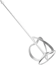 SHINEOFI Shaped Mixing Rod Durable Galvanized Steel Paddle for Paint Cement Mixing Mixer Attachment for DIY Projects Garden Use Stirring Tool for Home Workshop