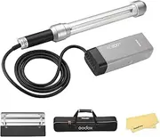 Godox AD-S200 200Ws Stick Flash Head CCT 5800K+200K, 360° Light Tube Design for Godox AD200/AD200Pro for Fashion Advertising Wedding Photography with Barndoor/Carry Bag