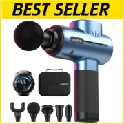 Powerful Muscle Recovery Massage Gun - Portable with Carry Case & 5 Attachments