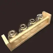HandyCT Spice Rack Pine Wood, 3-1/2" Depth x 3-1/2" Height, Length 26"