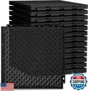 50 PCS Modular Interlocking Cushion,Interlocking Drainage Floor Tiles Mats Dr