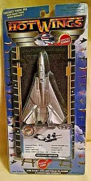 F-14 TOMCAT 2004 HOT WINGS JUST THINK TOYS RUNWAY CAR MILITARY SER 14126 NOS.
