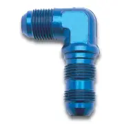 -4 AN 90 Degree Flare Bulkhead - Blue