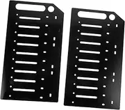 NOLITOY Shelf Mounting Rack Hard Disk Bracket Transparent Hard Drive Bracket Exterior Hard Disk Cage Hollow Hard Drive Storage Bracket 3.5 Inch Hard Drive Bracket Iron Black