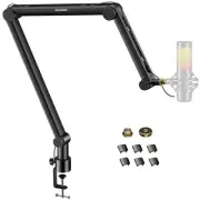 Adjustable Mic Arm Stand for Blue Yeti, Snowball, HyperX, Elgato, More