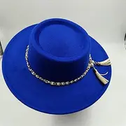 [Hcclijo] Women's Men's Flat Cap Jazz Hat All Season Panama Hat