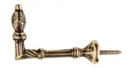 Tradco 4646PB Curtain Tie Back Hook Polished Brass 70mm