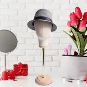 Hat Display Stand Mannequin Head Model Portable for Home Use Drying Stylist
