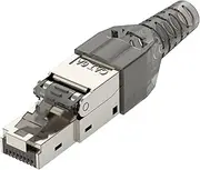 CAT7 RJ 45 Connector 50U No Tools Required Cat6A Cat5e Network Cable FTP Reuse Module 8P8C Crimps, CAT6A