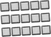 Tofficu 15pcs Blank DIY Ink Pads for Fingerprints Crafting Stamp Pads Washable Home Inkpads for Scrapbooking and Handprint Projects Safe and Material
