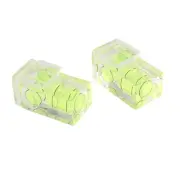 1X(2 PCS Hot Shoe Bubble Level Camera Two Spirit Level for Digital and9594