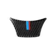 A Edition Three Carbon Fiber Car Small Steering Wheel Decorative Sticker For Bmw 5 Series F10 F18 2011-2017