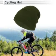 Cycling Hat Keep Warm Green Polar Fleece Fabric 27x20cm 1 Pcs