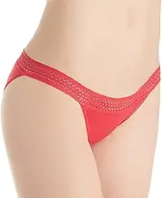 [DKNY] Women's Classic Cotton Lace Trim Bikini Underwear