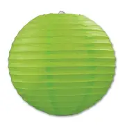 Party Central Club Pack of 6 Round Light Green Hanging Paper Lanterns 9.5"