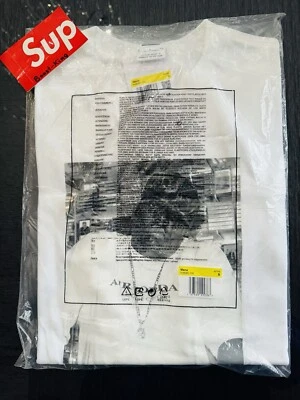 Supreme Jordan Biggie Smalls T Shirt SIZE Small DS Tee white FW24