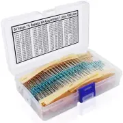 Kit de resistencias de 64 valores de 1280 piezas, 1% surtido