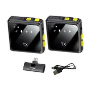 Wireless Lavalier Lapel Microphone for Interview Vlog Live Stream Wireless Microphones