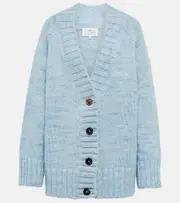 [Maison Margiela] Maison Margiela Alpaca wool-blend cardigan AU 14 blue