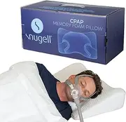 Memory Foam CPAP Pillow –Ergonomic Support for All Sleep Positions –Compatible with All Masks & Hoses –Reduces Air Leaks & Pressure – Washable Cotton Cover for Enhanced Comfort & Sleep Quality