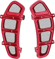 XTevu Radiator Cover, Motorcycle Compartment Grille Cover,Pair Motorcycle Radiator Guard Grille Bezel Cover Protector Fit for GTS 250/300 2013-2020(Red)