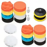 Fits Car Polisher Drill 22pcs 3inch Buffing Waxing Polishing Sponge Pads Kit Set