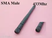 100Pcs SMA Male Plug Straight GSM GPRS 433MHz RF Radio Antenna 10cm Black