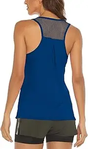 [MOVEUP] Basic Crop Tops Shirts for Women Summer Tanks Solid Back Eyelet Square Neck Sleeveless Cami Shirt