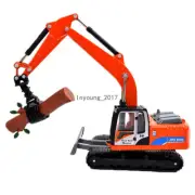 Log Wood Grabber Machine 1:60 Scale Diecast Model Metal Construction Vehicle