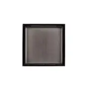 Square Floor Waste - Tile Insert - 316 Stainless Steel - Matte Black