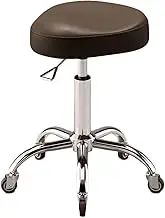 Liftable Saddle Stool,Heavy Duty Saddle Chair,Ergonomic Stool with Wheels,Adjustable Height and Loading Capacity 165ibs for Home Office Salon Shop
