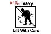 HEAVY LIFT WITH CARE Large shipping label adhesive warning mailing sticky sticker 61x49mm